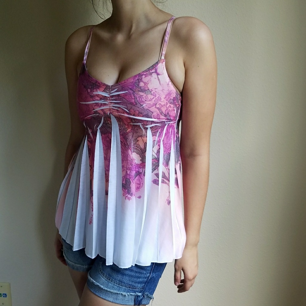 Flowy Spaghetti Strap Top - Picture 3 of 3